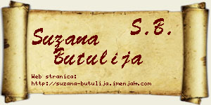 Suzana Butulija vizit kartica